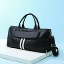 Waterproof Sports Fitness Bag Striped Fitness Bag Female Men's Travel Train