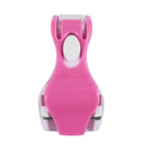 Women Cosmetic Tool Foldable White Pink Plastic Eyelash Curler J4S4