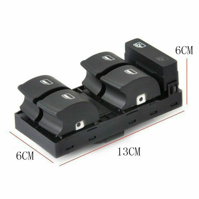 1 x Master Power Passenger Window Switch Panel 8ED959851 for Audi A4 B6 B7 XVS