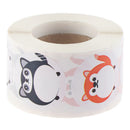 500pcs/roll animal Stickers for seal labels gift panda Packaging StickersB Kw