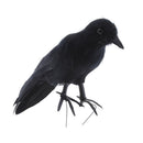 Artificial Crow Black Bird Raven Prop Decor For Halloween Display Halloween