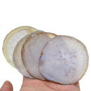 6-8cm Agate Quartz Crystal Slice Display Pad, Coaster,Cup Mat Desk Decor