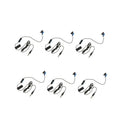 Set of 6 Portable 3.5mm Jack Single Earphone 4ft Length Single for Sony PS4
