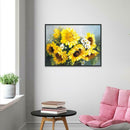 5D DIY Full Drill Diamond Painting Sunflower Cross Stitch Embroidery Mosaic