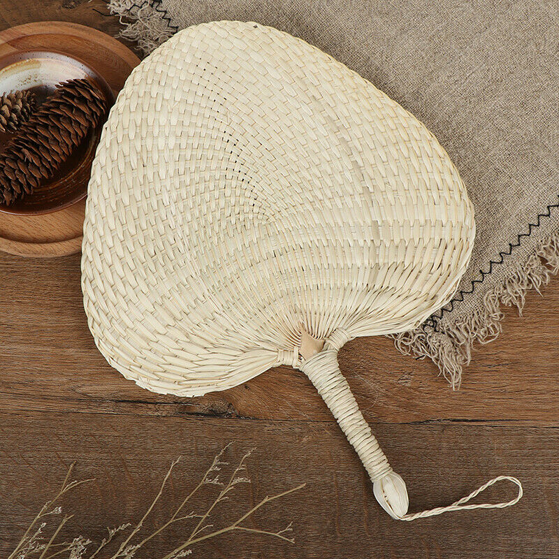 1PC Hand-woven Mosquito Repellent Fan Summer Manual Straw Hand Fans Palm LeafJ~ï¼ˆ