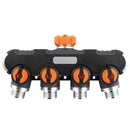 4 Way Hose Splitter,Garden Hose Splitter,Easy to Open Hose Connector 4 Way