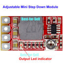 Mini DC-DC Step-down Converter Adjustable Power Module 3.3V 3V 5V 9V 12V 3A 3c