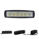 18W 6inch LED Work Light Bar Flood Lamp Offroad Driving Fog 4WD UTE SUV TruckJ!E