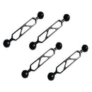 4Pc 6'' Scuba Diving Camera Dual Ball Joint Arm Connector Clamp Adapter Base