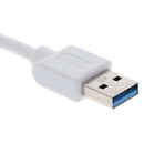 Aluminum alloy 4-port USB3.0 high speed hub adapter Cable For PC Lapt%!