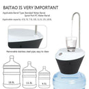 Water Bottle Dispenser Pump Automatic Electric Drinking Water Jug Pump- USB W6X4