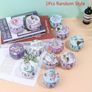 1Pc Mermaid Candy Tin Box Round Gift Box Handmade Soap Candle Jar Packaging  Nw