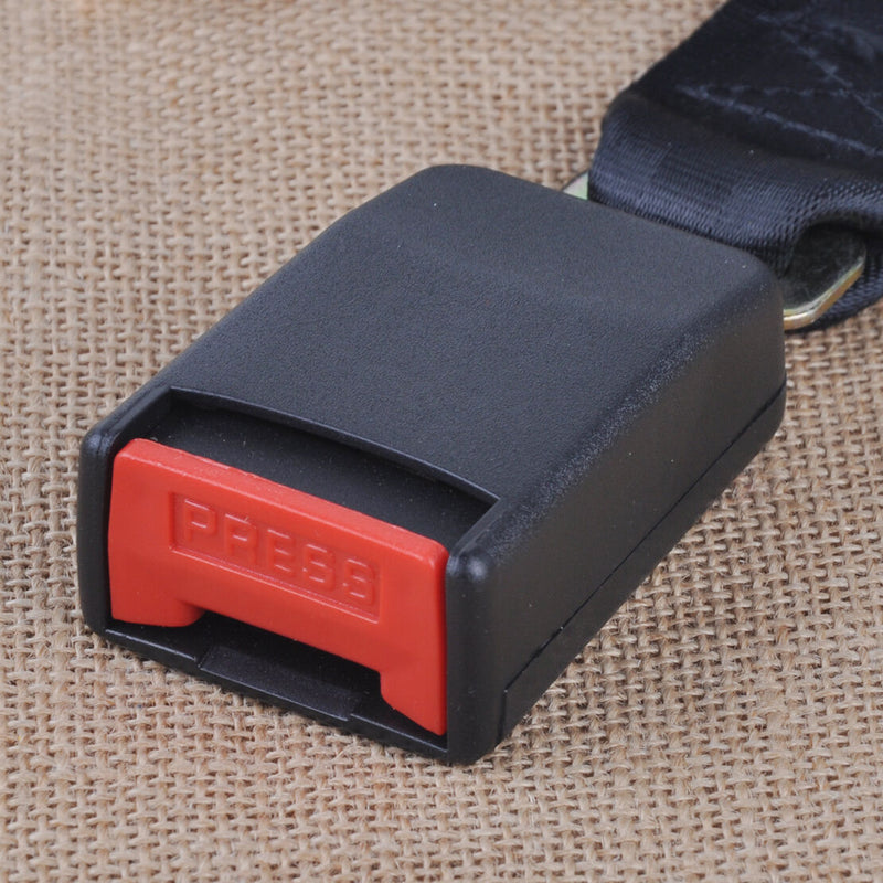 2 Point Retractable Seat Belt Safety Lap Strap Buckle Adjust Security Auto Car