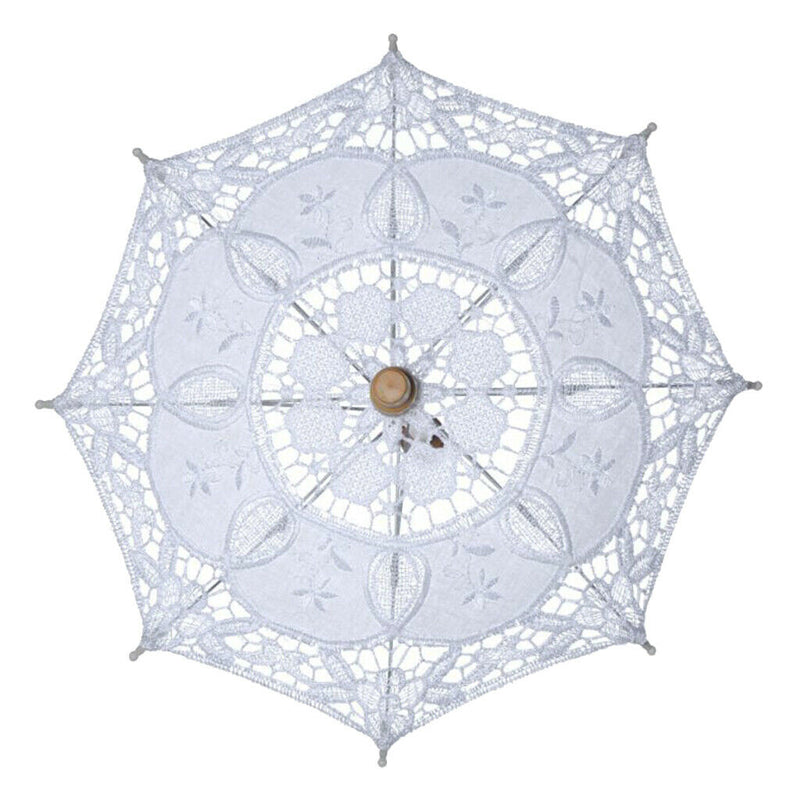Floral Parasol Umbrella Decoration Wedding Bride Handmade Photography Prop S
