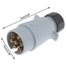 7 Pin EU Plug Trailer Truck Towing Electrics 12V Connector Adapter Trailer  3C
