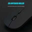 Wireless 2.4G 77 Keys Business Keyboard 1600DPI Silent Optical Mouse Combo