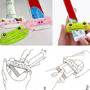 Cartoon Bathroom Dispenser Toothpaste Easy Squeeze Dispenser Roll Holder