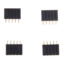 10pcs 2.54mm Single Row Female Pitch Header Socket Connector PCB 5 Pin Stri