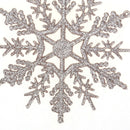 Christmas Snowflake Ornaments Sprinkles Tree Pendant 24 Pieces (Champagne) A