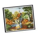 Stamped Cross Stitch Kit DIY Embroidery Package 14CT Cloth - Beautiful House