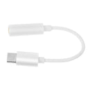 USB 3.1 Type-C Male to 3.5mm Female Earphone Audio Adapter Cable(White) A