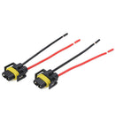 2PCS H11 H8 Wiring Harness female Socket Wire Connector Plug Extension Pigtail3C