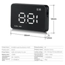 Car Head Up Display II HUD Projector Speedometer MPH KM/h Speed Warning FT