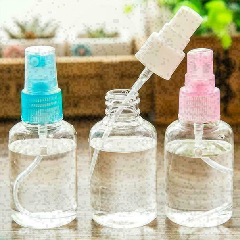 50ML Mini Plastic Transparent Mini Empty Bottle Spray DT Color potatble Ran Y9N3