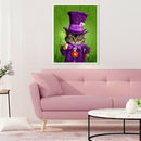 5D DIY Diamond Painting Cross Stitch Kits Cat Full Round Drill Embroidery