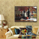 Wine Fruit DIY Full Drill Round Diamond Painting Embroidery Cross Stitch