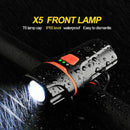CoolChange Bicycle light waterproof usb rechargeable warning LED bike T6 fl