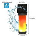 102 LED Solar Light Waterproof 3 Mode Solor Power Fire Flame Wall Light Fli