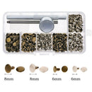 120 Sets/Pack Leather Repairing Decor Rivets Tubular Metal Single With Fixi D5V6