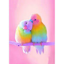 5D DIY Full Drill Diamond Painting Pink Bird Cross Stitch Embroidery Mosaic