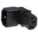 Down angled IEC adapter,right angled IEC 320 C14 to C13 for TV wall moun OZ