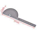 Stainless steel 180 degree protractor angle finder arm measuring ruler tool ME