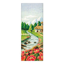 Stamped Cross Stitch Kits Printed Cloth 11CT for Home Decor 40x20cm Spring