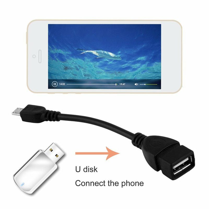 3pc Cell phones Micro USB B Male to USB 2.0 A Female OTG Adapter Converter Cable