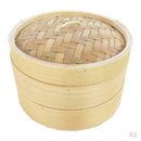 2X Handmade Bamboo Steamer Basket Rice Food Chicken Steamer Cookware