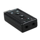 Black Sound Card 7.1 External USB 2.0 Audio Adapter Drivers CD Z5D8