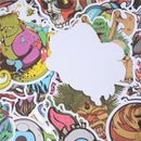 50Pcs Mixed Horror Stickers For Luggage Laptop Skateboard Bicycle DecalsJ3CAU