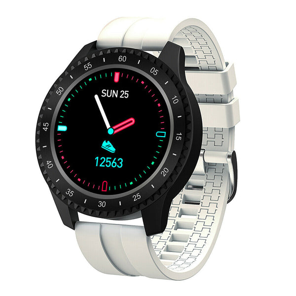 F17 Smartwatch Blood Pressure Heart Rate Monitor Fitness Tracker White