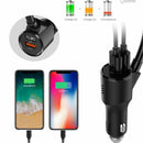 Wireless In-Car Bluetooth FM Transmitter MP3 Radio Adapter Car Kit USB Char