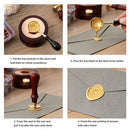 170pcs Octagon Wax Seal Tablet Pill Beads for Wedding DIY Sealing Stamp (1) A