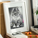 Animal 5D Diamond Painting DIY Full Round Drill Rhinestone (Cat LD423)