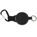 Heavy Duty Retractable Key Chain & Badge Reel Holder Carabiner Clip - Swive