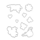 Butterfly Flower Cutting Die Seal DIY Scrapbooking Album Embossing Stencils