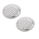 Set of 2 Stainless Steel Round Louvered Air Vent for Marine Boat RV Accessories