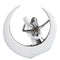Creative Lovers On Moon Ceremic Sculpture Statue Living Room Bedroom Decor Party