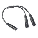 Cable Splitter XLR Female To  XLR Male 3pin XLR Audio Splitter Micro Cable